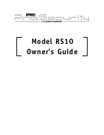 Clarion Ungo ProSecurity RS10 Owner'S Manual preview