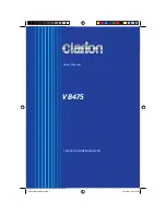 Предварительный просмотр 1 страницы Clarion VB475 Owner'S Manual