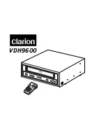 Clarion VDH9600 Installation Manual preview