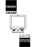 Preview for 1 page of Clarion VMA1891 Owner'S Manual & Installation Manual