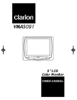 Preview for 1 page of Clarion VMA5091 Owner'S Manual