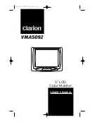 Clarion VMA5092 Owner'S Manual preview