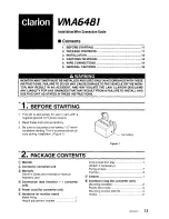 Preview for 11 page of Clarion VMA6481 Owner'S Manual And Installation