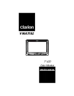 Clarion VMA7192 Owner'S Manual предпросмотр