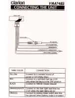 Предварительный просмотр 17 страницы Clarion VMA7483 Owner'S Manual