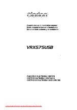 Предварительный просмотр 1 страницы Clarion VRX575USB Owner'S Manual