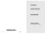 Preview for 1 page of Clarion VRX585USB Owner'S Manual & Installation Manual