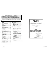 Preview for 2 page of Clarion VRX6570Rz Owner'S Manual & Installation Manual