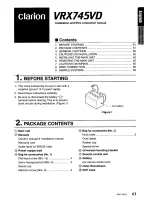 Preview for 61 page of Clarion VRX74SVD Owner'S Manual & Installation Instructions