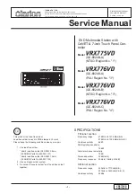 Preview for 1 page of Clarion VRX775VD Service Manual