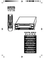 Clarion VS 738  VS738 VS738 Mode D'Emploi предпросмотр