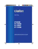 Clarion VT1000B Owner'S Manual preview