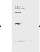 Preview for 1 page of Clarion VTM1 Owner'S Manual