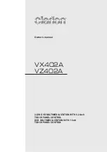 Предварительный просмотр 1 страницы Clarion VX402A Owner'S Manual