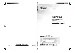 Предварительный просмотр 1 страницы Clarion VXZ756 Owner'S Manual