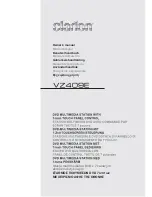 Предварительный просмотр 1 страницы Clarion VZ409E Owner'S Manual