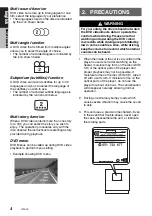 Предварительный просмотр 5 страницы Clarion VZ509 Owner'S Manual