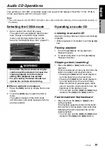 Preview for 36 page of Clarion VZ709A Owner'S Manual