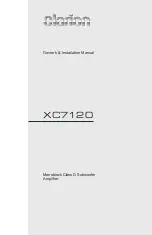 Предварительный просмотр 1 страницы Clarion XC7120 Owners & Installation Manual