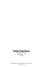 Preview for 16 page of Clarion XC7120 Owners & Installation Manual