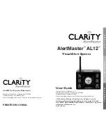 Clarity ALERTMASTER AL12 User Manual предпросмотр