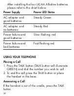 Предварительный просмотр 24 страницы Clarity Cordless Telephone User Manual