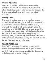 Предварительный просмотр 27 страницы Clarity Cordless Telephone User Manual