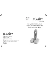 Предварительный просмотр 1 страницы Clarity D712 User Manual