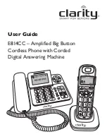 Clarity E814CC User Manual preview