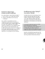 Предварительный просмотр 23 страницы Clarity EHA40 Instruction Manual