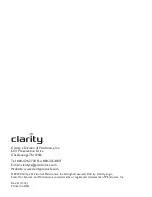 Preview for 54 page of Clarity Fortissimo User Manual