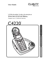 Clarity Professional C4220 User Manual preview