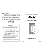 Preview for 1 page of Clarity S-527 Installation Instructions