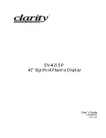 Clarity SN-4215-P User Manual предпросмотр