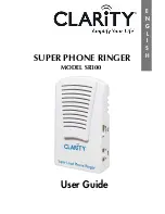 Clarity SR100 User User Manual предпросмотр