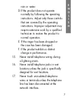 Предварительный просмотр 7 страницы Clarity SR100 User User Manual