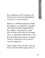 Preview for 23 page of Clarity SR100 User User Manual