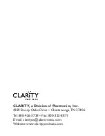 Preview for 26 page of Clarity SR100 User User Manual