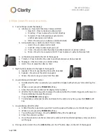 Предварительный просмотр 1 страницы Clarity VVX4 Series Instructions