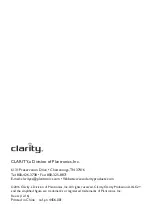 Предварительный просмотр 122 страницы Clarity XLC2+ User Manual