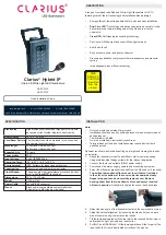 Предварительный просмотр 1 страницы CLARIUS HL-8CW-IP Quick Installation Manual