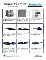 Clark Synthesis Aquasonic Isolation Transformer Installation Manual preview