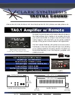 Предварительный просмотр 1 страницы Clark Synthesis TACTILE SOUND TA0.1 Specification