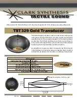 Clark Synthesis TST329 Specification preview