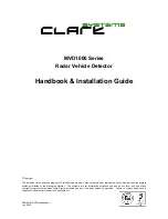 Preview for 1 page of Clark Systems MVD1001 Handbook & Installation Manual