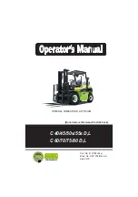 Clark C40D Operator'S Manual предпросмотр