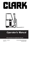 Clark ESX Series Operator'S Manual preview