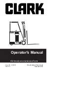 Preview for 1 page of Clark ESX Series Operator'S Manual