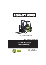 Предварительный просмотр 1 страницы Clark GTS 20 D Operator'S Manual