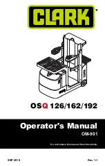 Clark OSQ 126 Operator'S Manual preview